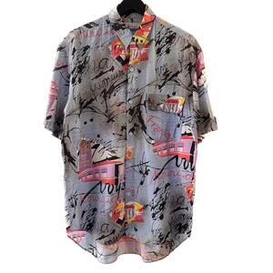 Vintage Surf Line Hawaii Original Jams Men’s Casual Shirt France Paris Medium